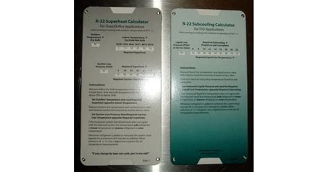 R22 Superheat Subcooling Calculator Charging Chart by Refrigerant Reference