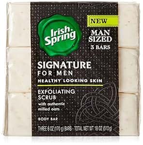 Amazon Irish Spring Signature Exfoliating Bar Soap Oz Count