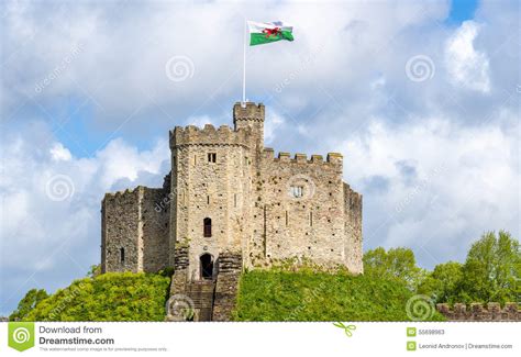 Norman Keep of Cardiff Castle Stock Image - Image of novel, kings: 55698963