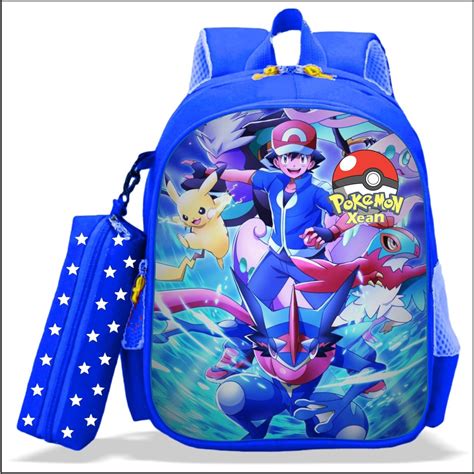 Jual Tas Ransel Sekolah Anak Laki Laki Tk Dan Sd Karakter Pokemon 2in1