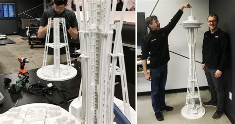 3d Printed Replica Models Of Seattles Space Needle