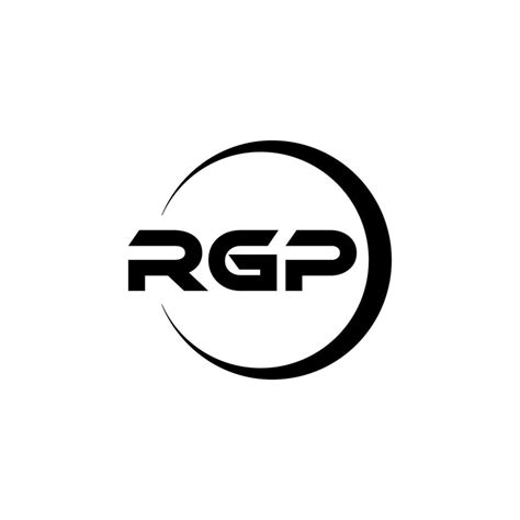 Design De Logotipo De Carta Rgp Na Ilustração Logotipo Vetorial Desenhos De Caligrafia Para