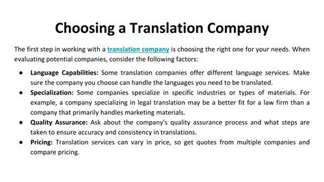 Ppt Choosing And Working With The Best Translation And Localization Service Company Powerpoint