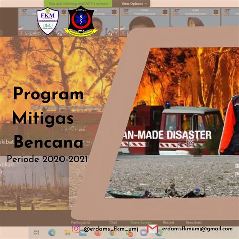 PROGRAM MITIGASI BENCANA PROMIBA ERDAMS FKM UMJ 2020 2021 FKM UMJ