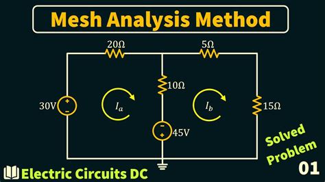 Electric Circuits Dc Mesh Analysis Solved Problem Youtube