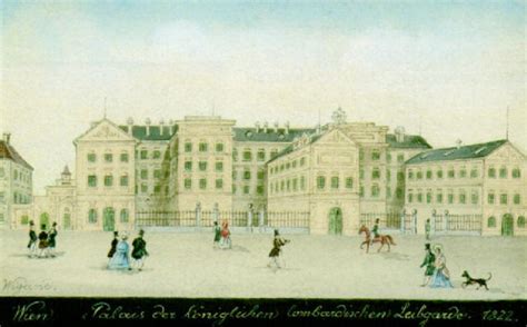 The Palace Of The Royal Lombard Lifeguard Vienna By Balthasar Wigand