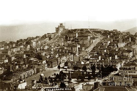 Overlooking Washington Square Park To Telegraph Hill San Francisco 1890