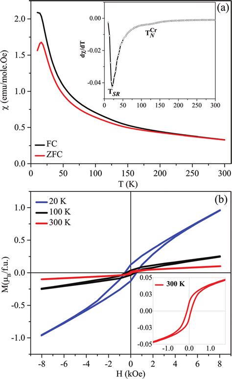 A The Temperature Dependence Of Zfc And Fc Susceptibility Of Dyfe