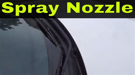 How To Fix A Clogged Windshield Washer Spray Nozzle Easy Tutorial Youtube