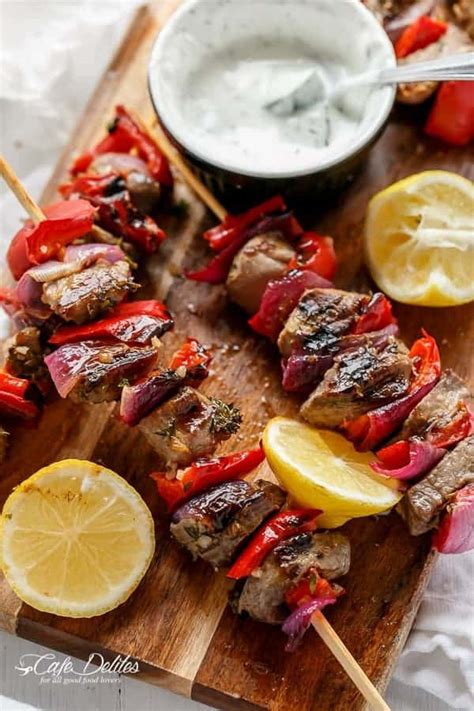 Lamb Souvlaki With Tzatziki