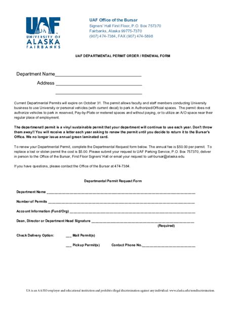 Fillable Online Forms Office Of The Bursar Office Of The Bursar Fax