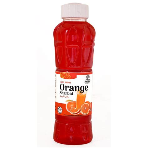 Natraj The Right Choice Orange Sharbat 750 Ml Natraj Foods