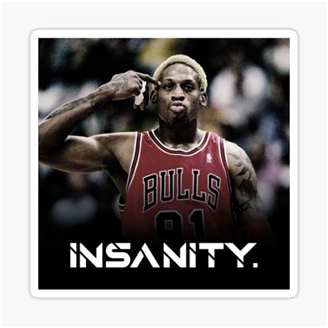 Dennis Rodman Fan Art Sticker For Sale By Hixsonrkoehler Redbubble