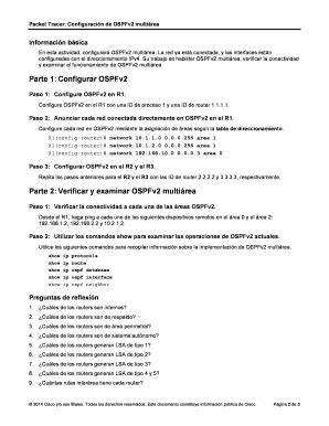 Completable En línea itesa edu Packet Tracer Configuracin de OSPFv2