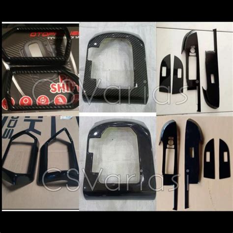 Jual Paket Panel Shifter Armrest Ac R L Raize Rocky Hitam Carbon