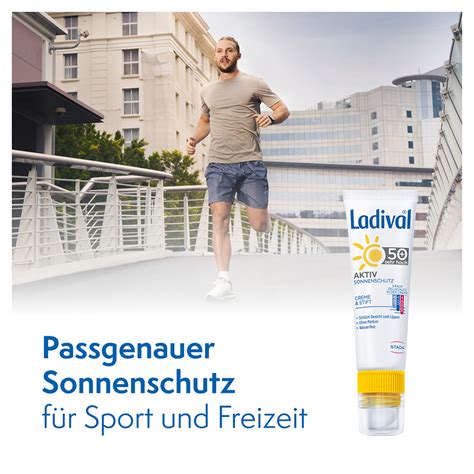 LADIVAL Aktiv Sonnenschutz Gesicht Lippen LSF 50 1 Packung Medpex