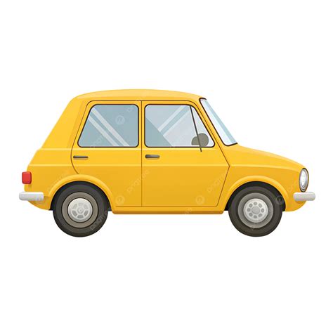 Yellow Car Clipart Simple Car Clipart 2d Png Transparent Image And