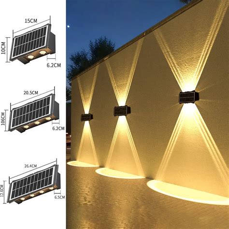 Applique Murale Led Solaire Ext Rieure Clairage Haut Et Bas Haute