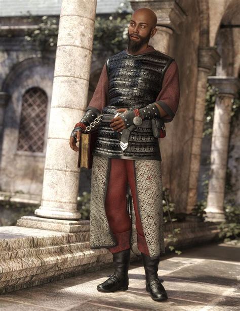 DForce Cleric Outfit For Genesis 8 Male S Render State