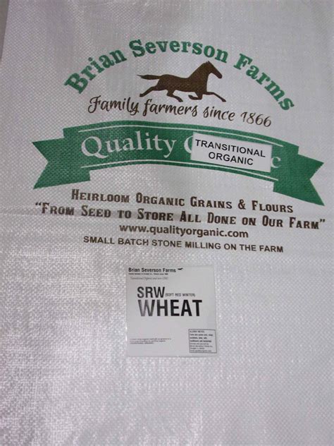 Organic Soft Red Winter Wheat Berries 15 Lbs Non GMO Farmer Direct