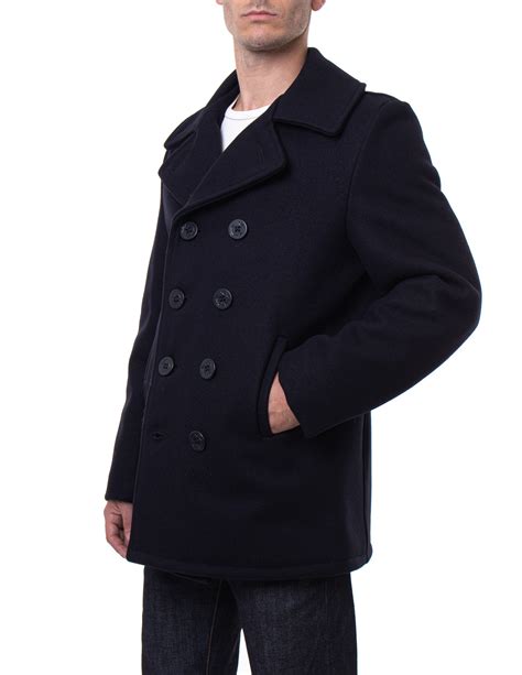 Mens Navy Pea Coat