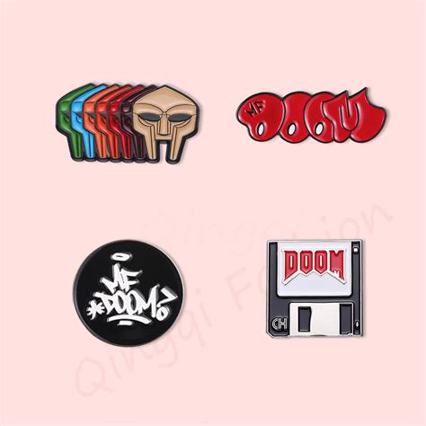 Mf Doom Brooches Enamel Pin Brooch Badge Kmd Jay Dee J Dilla Madvillain