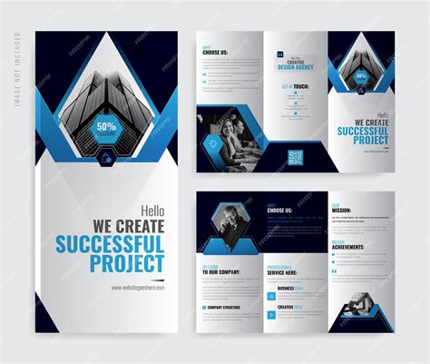 Premium Vector Corporate Trifold Brochure Template With Modern Style