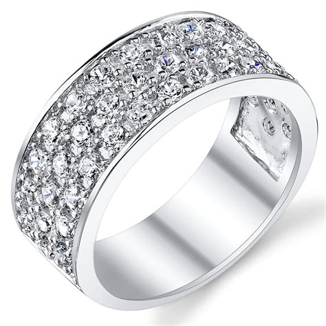 RingWright Co. - Sterling Silver Men's Wedding Band Engagement Ring ...