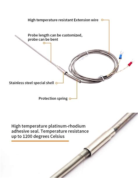 K Type Thermocouple Temperature Probe High Temperature K Type Thermocouple Probe Manufacturers