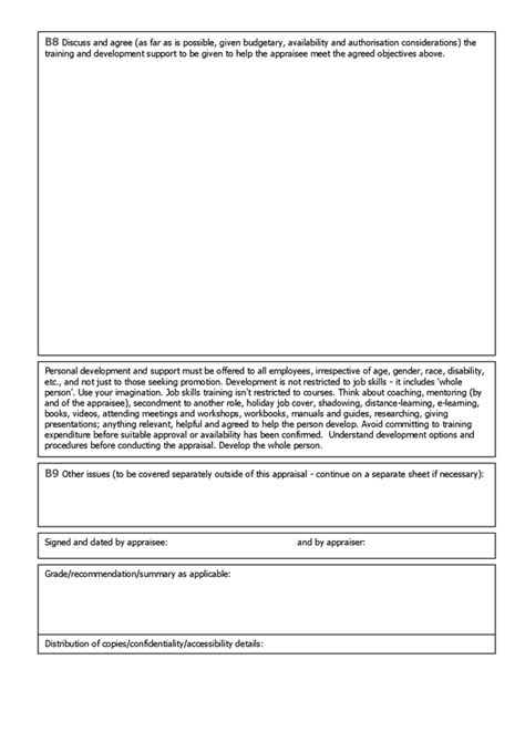 Performance Appraisal Form Template In Word And Pdf Formats Page 8 Of 8