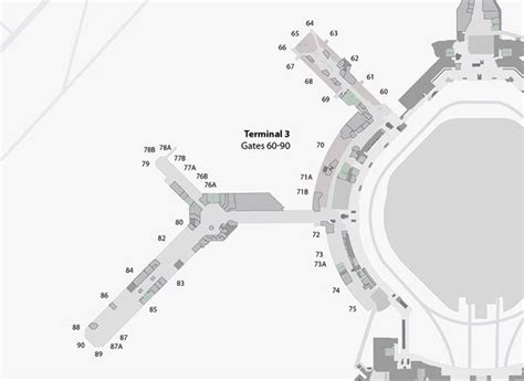 San Francisco Airport Map Sfo Printable Terminal Maps Shops Food