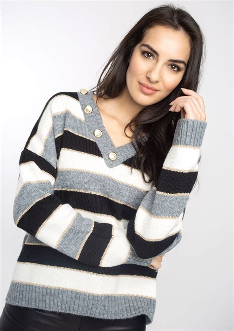 Striped Knit Sweater