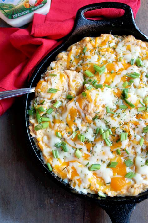 Buffalo Chicken Ranch Potato Casserole with Hidden Valley® Ranch