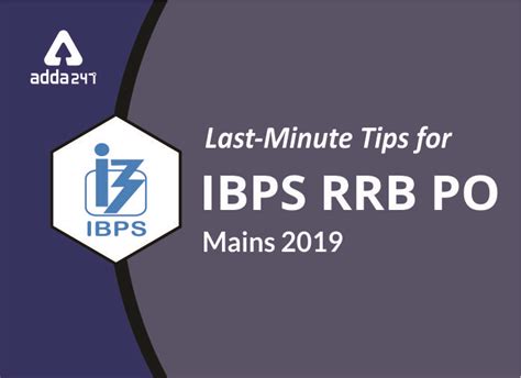 Ibps Rrb Po Mains Last Minute Tips