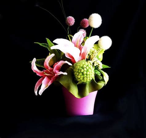 Floral Arrangement Pink Lilies By Wandadesign On Etsy €6500 Pink Lily