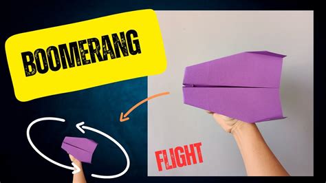 How To Make A Comeback Paper Airplane YouTube