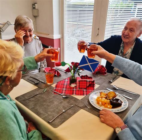 Burns Night Celebrations Woodeaves Care Home