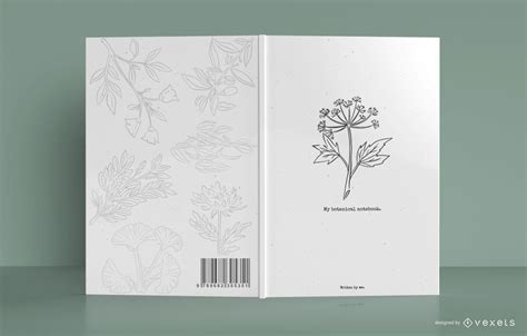 My Botanical Notebook Cover Design Vector Download