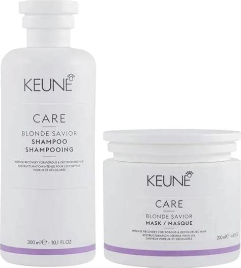 Kit Keune Care Blonde Savior Shampoo 300ml Máscara 200ml
