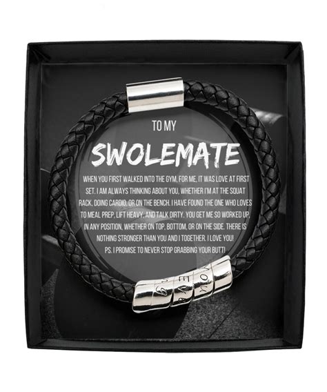 Swolemate Men S Bracelet Gift For Lifting Partner Gift From Lifting