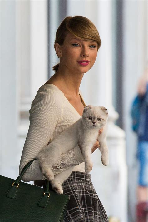 Taylor Swift With Her Newest Cat Named Olivia Benson Out In New York