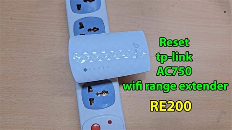 How To Reset Tp Link Ac750 Wifi Range Extender YouTube