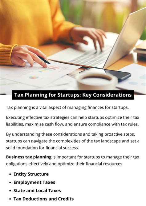 Ppt Tax Planning For Startups Key Considerations Powerpoint