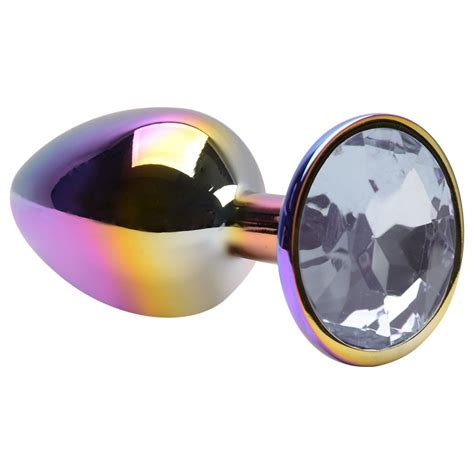Plug Anal P Aço Colorido Pedra Polido Vipmix Gall