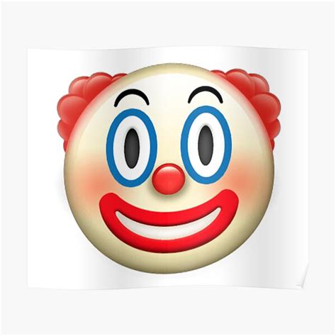 "Clown Emoji Meme Sticker" Poster for Sale by imayarti | Redbubble