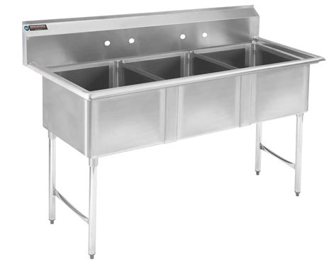 Buy Stainless Steel Commercial Kitchen Sink DuraSteel 3 Compartment