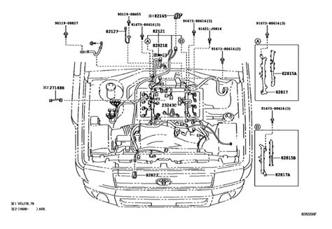 Wiring And Clamp For 2013 2018 Toyota Land Cruiser Vdj79 Usa Sales Region 17813646 917248