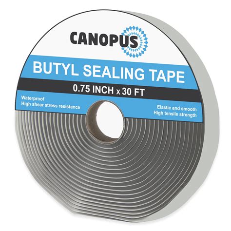 Canopus Butyl Seal Tape Grey 075in X 30ft Very Strong Heavy Duty