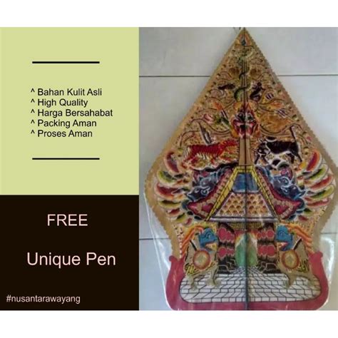 Jual Wayang Kulit Gunungan Kayon Jumbo Cm Indonesia Shopee Indonesia