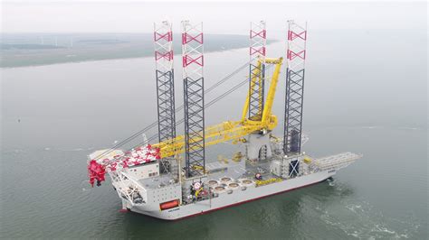 Largest Jack Up Vessel Voltaire Arrives In The Uk To Build Largest Wind